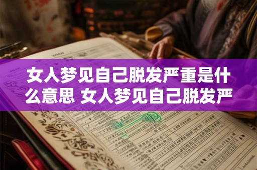 女人梦见自己脱发严重是什么意思 女人梦见自己脱发严重有什么征兆