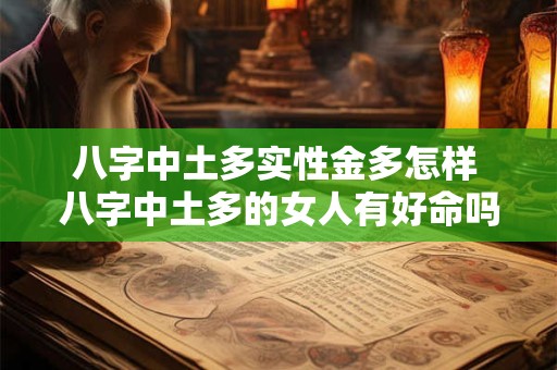 八字中土多实性金多怎样 八字中土多的女人有好命吗