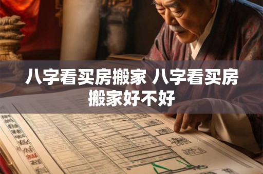 八字看买房搬家 八字看买房搬家好不好
