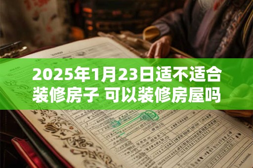 2025年1月23日适不适合装修房子 可以装修房屋吗