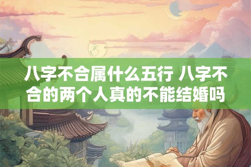 八字不合属什么五行 八字不合的两个人真的不能结婚吗