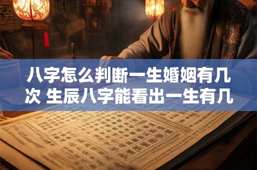 八字怎么判断一生婚姻有几次 生辰八字能看出一生有几次婚姻吗