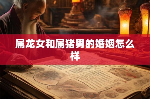 属龙女和属猪男的婚姻怎么样