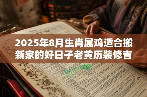 2025年8月生肖属鸡适合搬新家的好日子老黄历装修吉日