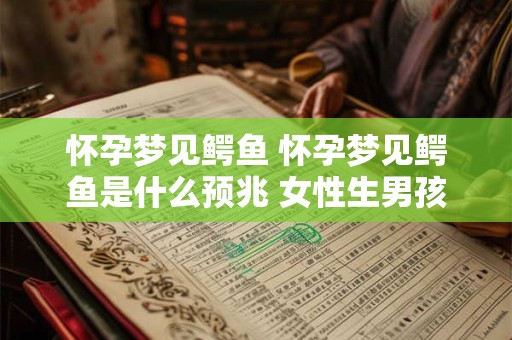 怀孕梦见鳄鱼 怀孕梦见鳄鱼是什么预兆 女性生男孩