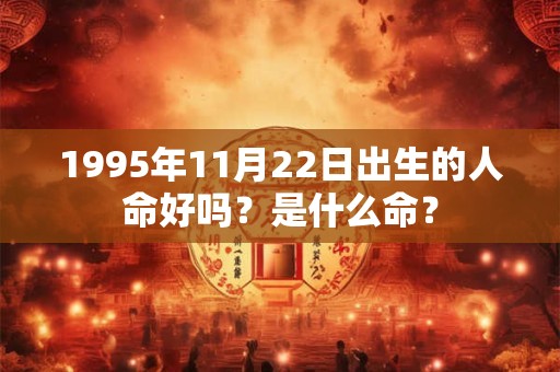 1995年11月22日出生的人命好吗？是什么命？
