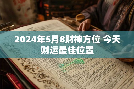 2024年5月8财神方位 今天财运最佳位置