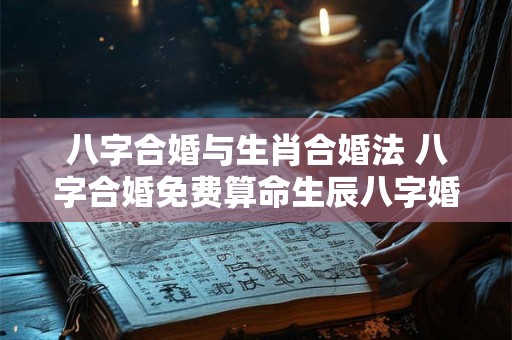 八字合婚与生肖合婚法 八字合婚免费算命生辰八字婚姻