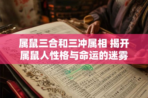 属鼠三合和三冲属相 揭开属鼠人性格与命运的迷雾