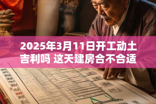 2025年3月11日开工动土吉利吗 这天建房合不合适