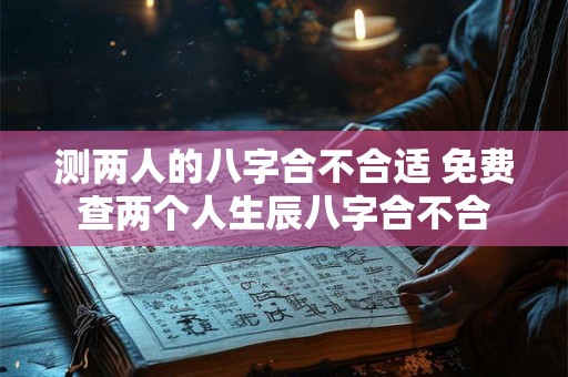 测两人的八字合不合适 免费查两个人生辰八字合不合 测两人的八字合不合适 免费查两个人生辰八字合不合