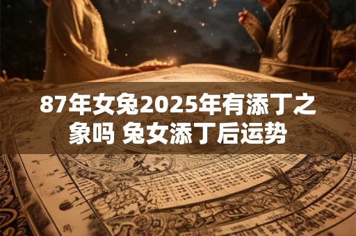 87年女兔2025年有添丁之象吗 兔女添丁后运势
