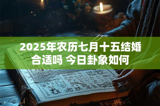 2025年农历七月十五结婚合适吗 今日卦象如何