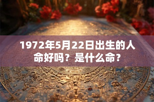 1972年5月22日出生的人命好吗？是什么命？