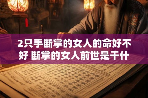 2只手断掌的女人的命好不好 断掌的女人前世是干什么的