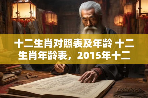 十二生肖对照表及年龄 十二生肖年龄表，2015年十二生肖年龄对照表
