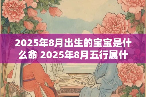 2025年8月出生的宝宝是什么命 2025年8月五行属什么命