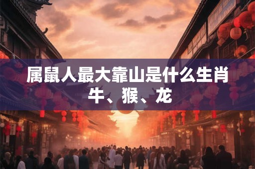 属鼠人最大靠山是什么生肖 牛、猴、龙