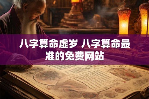 详细阅读:八字算命虚岁 八字算命最准的免费网站 八字算命虚岁 八字算命最准的免费网站