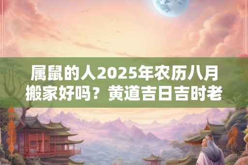 属鼠的人2025年农历八月搬家好吗？黄道吉日吉时老黄历查询