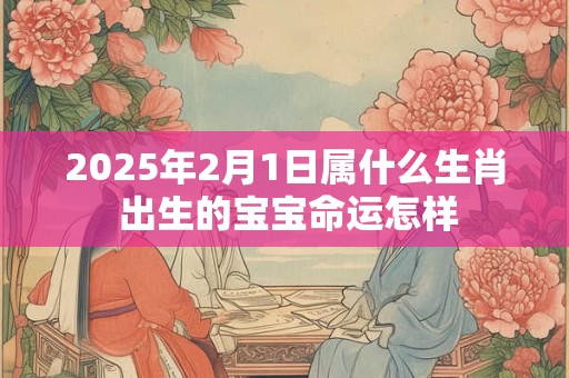2025年2月1日属什么生肖 出生的宝宝命运怎样 2025年2月1日属什么生肖 出生的宝宝命运怎样