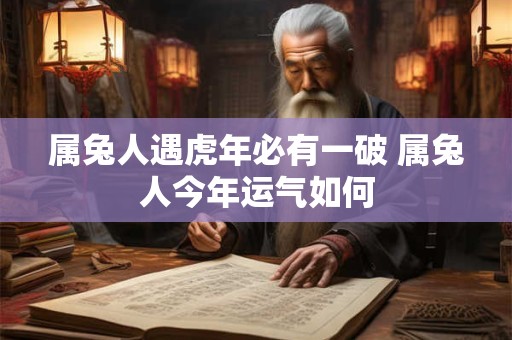 属兔人遇虎年必有一破 属兔人今年运气如何
