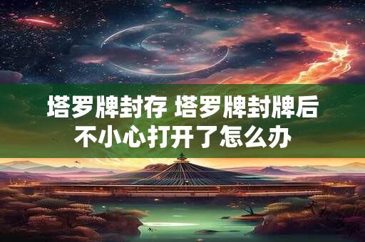 塔罗牌封存 塔罗牌封牌后不小心打开了怎么办