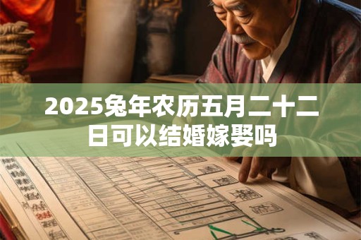 2025兔年农历五月二十二日可以结婚嫁娶吗