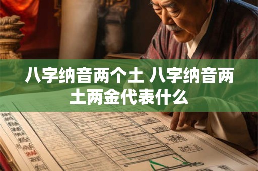 八字纳音两个土 八字纳音两土两金代表什么