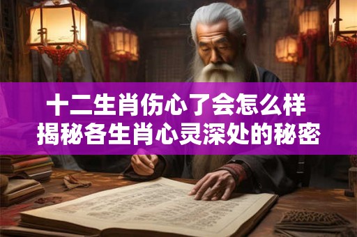 十二生肖伤心了会怎么样 揭秘各生肖心灵深处的秘密