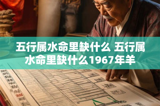 五行属水命里缺什么 五行属水命里缺什么1967年羊