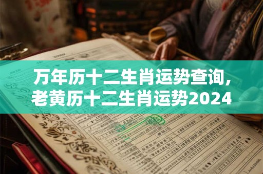 万年历十二生肖运势查询,老黄历十二生肖运势2024年运程