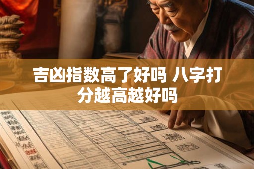 吉凶指数高了好吗 八字打分越高越好吗 吉凶指数高了好吗 八字打分越高越好吗