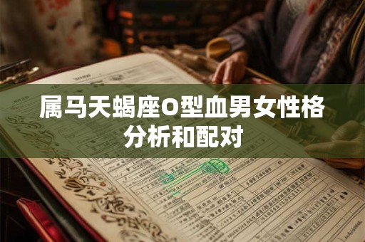 属马天蝎座O型血男女性格分析和配对