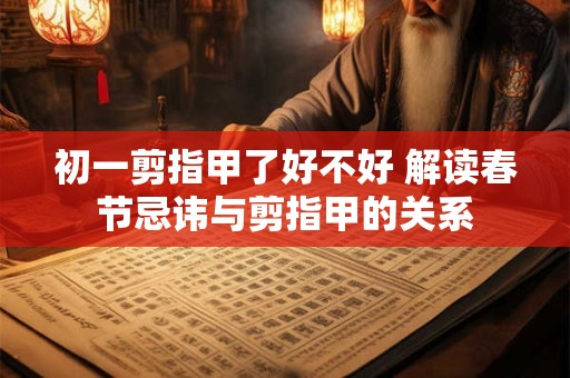 初一剪指甲了好不好 解读春节忌讳与剪指甲的关系