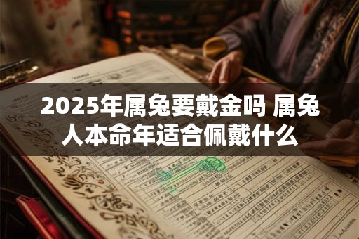 2025年属兔要戴金吗 属兔人本命年适合佩戴什么