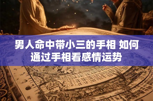 男人命中带小三的手相 如何通过手相看感情运势