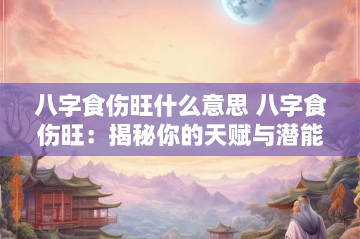 八字食伤旺什么意思 八字食伤旺：揭秘你的天赋与潜能