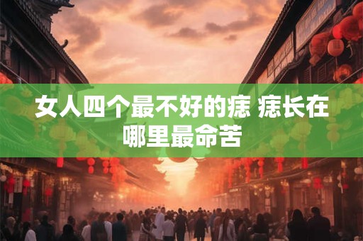 女人四个最不好的痣 痣长在哪里最命苦