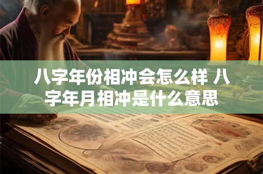 八字年份相冲会怎么样 八字年月相冲是什么意思