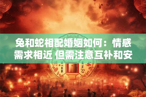 兔和蛇相配婚姻如何：情感需求相近 但需注意互补和安全感