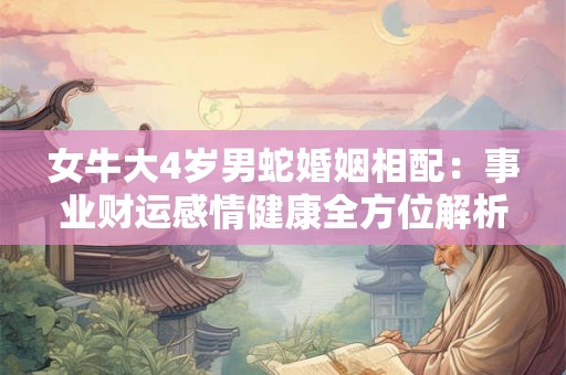 女牛大4岁男蛇婚姻相配：事业财运感情健康全方位解析