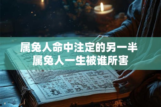 属兔人命中注定的另一半 属兔人一生被谁所害