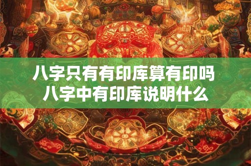 八字只有有印库算有印吗 八字中有印库说明什么