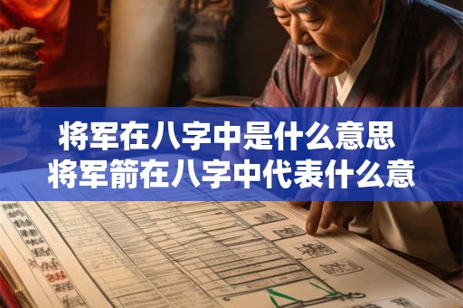 将军在八字中是什么意思 将军箭在八字中代表什么意思