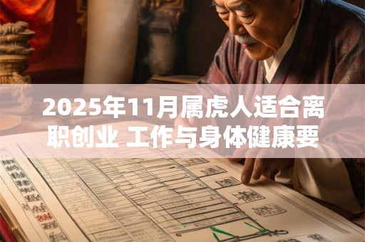 2025年11月属虎人适合离职创业 工作与身体健康要兼顾