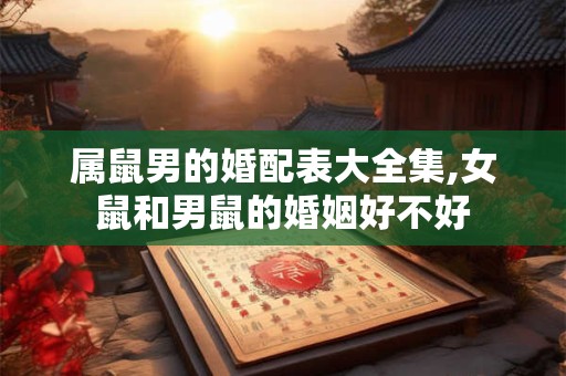 属鼠男的婚配表大全集,女鼠和男鼠的婚姻好不好