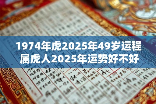 1974年虎2025年49岁运程 属虎人2025年运势好不好
