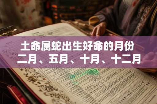 土命属蛇出生好命的月份 二月、五月、十月、十二月