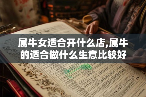 属牛女适合开什么店,属牛的适合做什么生意比较好